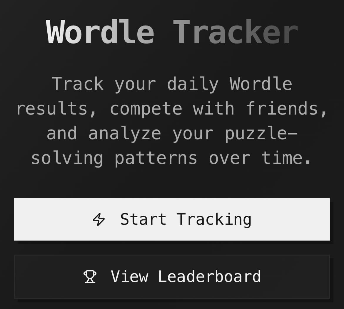 Worlde Tracker